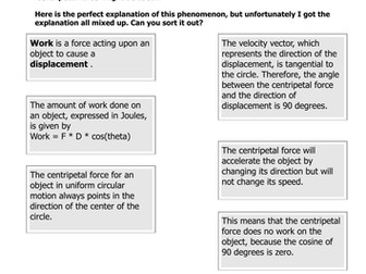 Circular motion and no work done by...