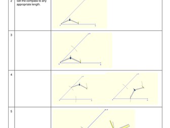 Step by Step Bisecting an Angle