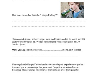 Les Jeunes et l'alcool