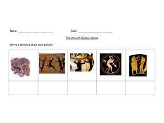 Ancient Greek Olympics Worksheet