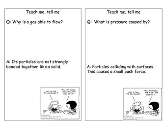 Pressure Revision - Teach me tell me Cards