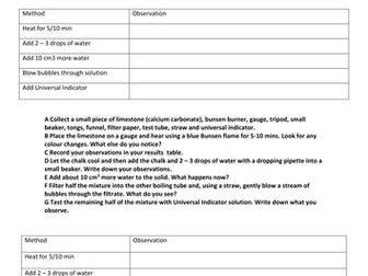 Limestone Cycle (GCSE AQA)