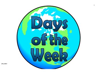 Earth Day Themed Days of the Week