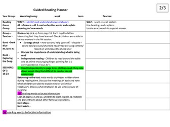 Project X guided reading EXPLORING THE DEEP 4c to