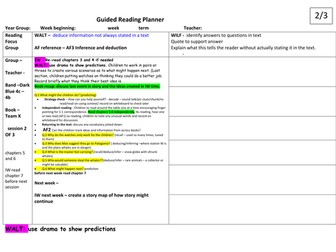 Project X guided reading TEAM X 4c to 4b