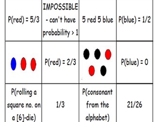 Probability -  Single Event