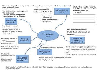 AQA C1 The Earth Provides Chapter 3 revision