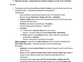 A2 Philosophy of Religion Notes and Crammers