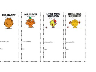 Mister Men and Little Miss - Star of the Week