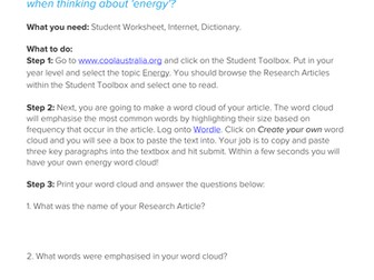 Analysing Articles - energy