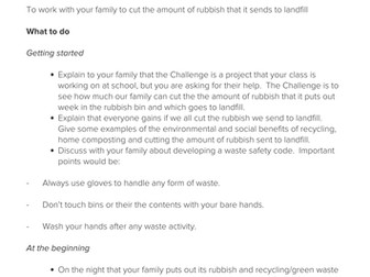 Down with waste challenge