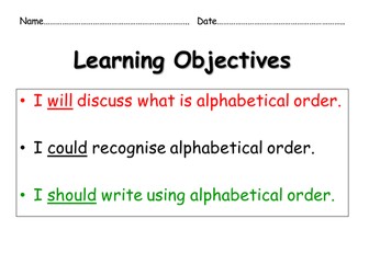 Alphabet Quiz - words & names