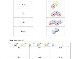 Chemical Formula/Names worksheet