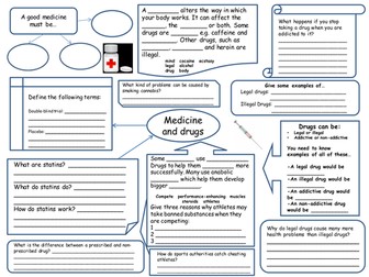 AQA Biology B1 Revsion Sheets