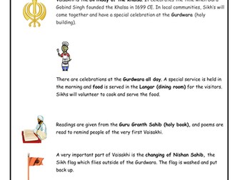 Sikh Festivals - Vaisakhi