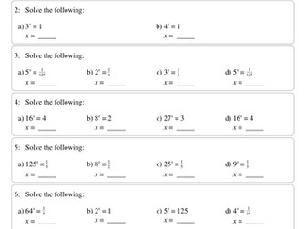 Algebraic Indices practice questions + solutions