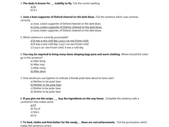 Spelling, Punctuation and Grammar Presentation