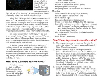 Make a Pinhole Camera