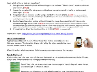 The Maths of Texting While Driving