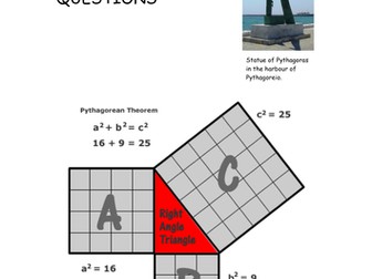 Differentiated Pythagoras' Theorem Questions