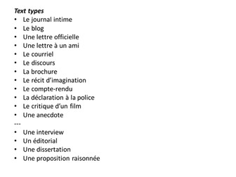 IB Text Type Revision