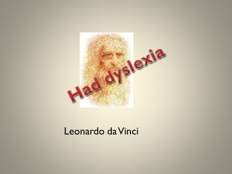 Famous People with Dyslexia - PowerPoint