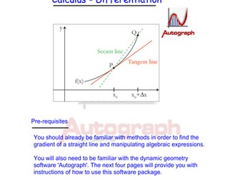 Intro to differentiation using autograph