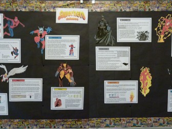 The Science of Superheroes display material.