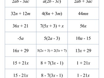 Expanding Brackets Tick or Trash