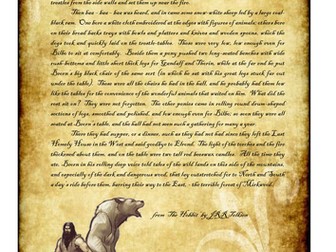 Hobbit comprehension worksheet