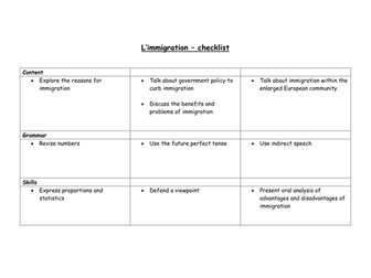French - Immigration - revision