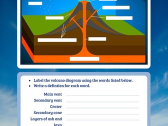 Volcano diagram to label