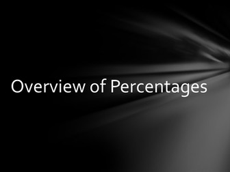 Overview of Percentages