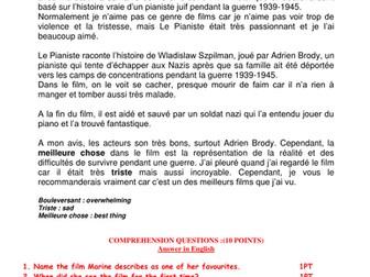 GCSE READING - WRITING A FILM REVIEW