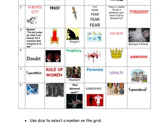 Macbeth Learning Grid
