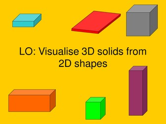 Visualising 3D shapes and volume