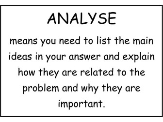 KS4 Science Examiner speak posters