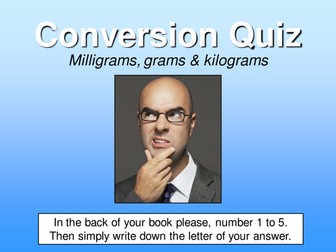 Converting Metric Units (Weight)