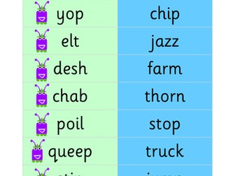 Year 1 Phonics Test Alien Pseudo & Real Words