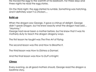 The Egg by M P Robertson - text and ideas