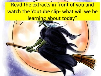 Witches SOW created for English ending in extended