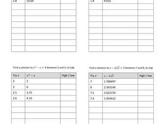 Trial and Improvement - practice on the final step