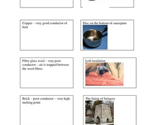 Conductors and Insulators Matching Game