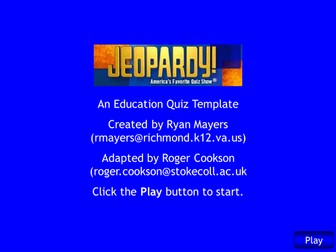 AQA CHEM5 Jeopardy revision game