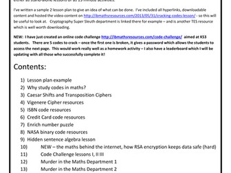 Maths Code Breaking Ciphers - Big Resource Pack
