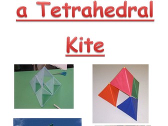 How to make a tetrahedral kite