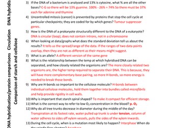 AQA unit 2 revision questions and answers