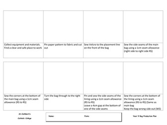 6 Week 'Cath Kidston' style Bag Project