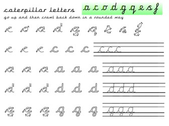 letter formation practice sheets ladder robot zig.