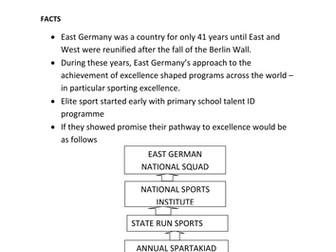 East German Sports - Pathways, Structure, Support